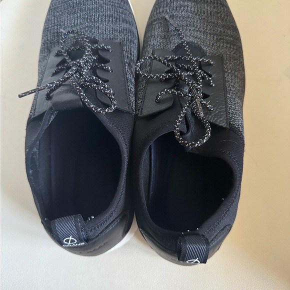 Cole Haan Black and Gray Knit Sneakers with Sock-Like Collar - Picture 3 of 6